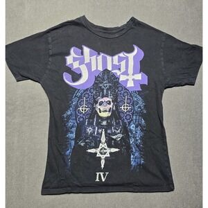 Ghost Band Papa Emeritus IV T-Shirt Black Large  GUC Swedish‎ Rock Band